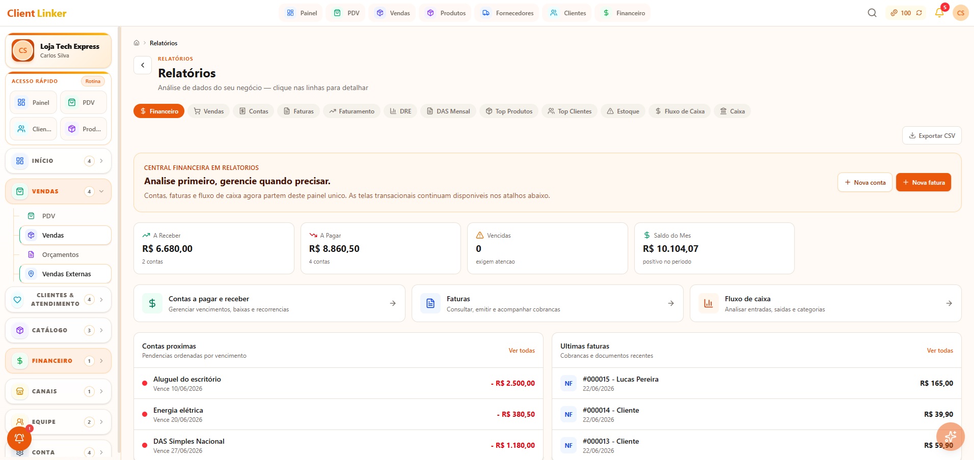 Controle Financeiro